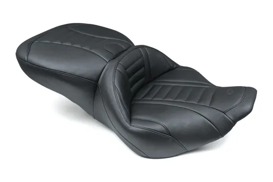 Mustang Black 2 Up Super Touring Deluxe 1pc Seat