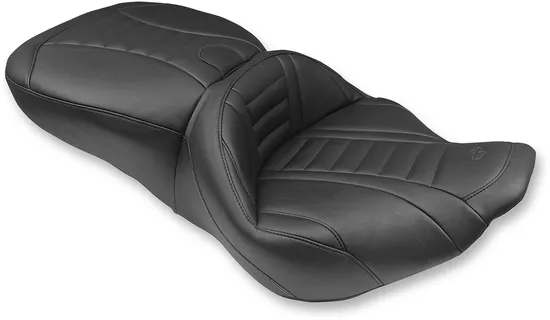 Mustang Black 2 Up Super Touring Deluxe 1pc Seat