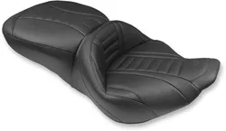 Mustang Black 2 Up Super Touring Deluxe 1pc Seat