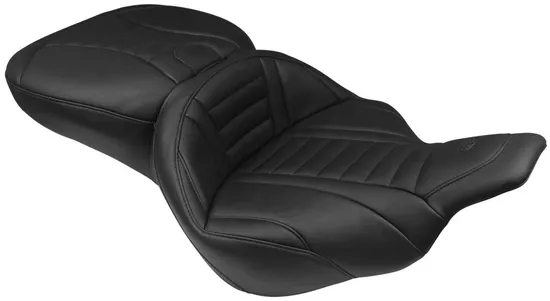 Mustang Black 2 Up Super Touring Deluxe 1 Pc Seat