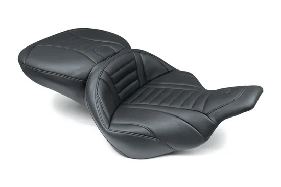 Mustang Black 2 Up Super Touring Deluxe 1 Pc Seat
