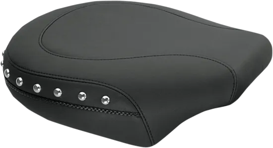 Mustang Black Studded Wide Touring Passenger Pillion Seat