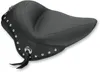 Mustang Black Studded Wide Touring Passenger Pillion Seat