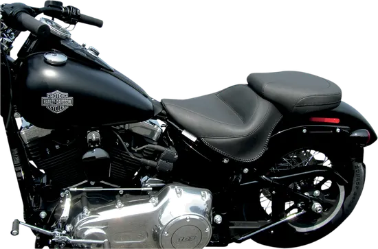 Mustang Black Wide Touring Rear Passenger Pillion Seat