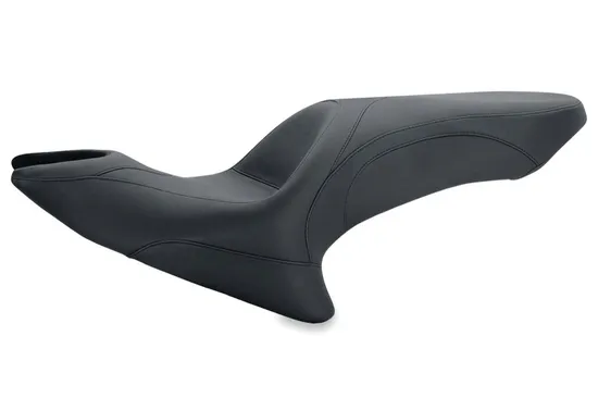 Mustang Black 2 Up Wide Touring 1pc Seat