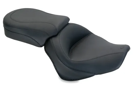 Mustang Black Vintage Wide Touring 2pc Seat
