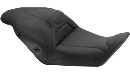 Mustang Black 2 Up Touring Fastback 1pc Seat
