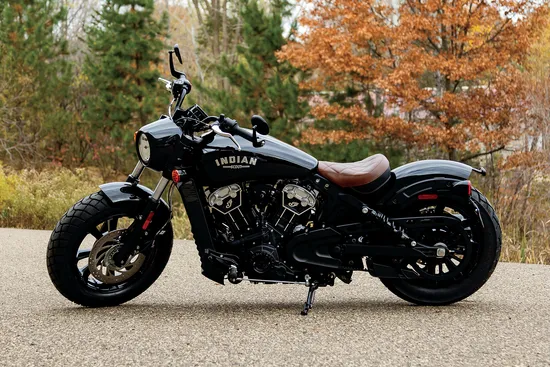 Mustang Brown Diamond Stitch Touring Solo Driver Seat 6