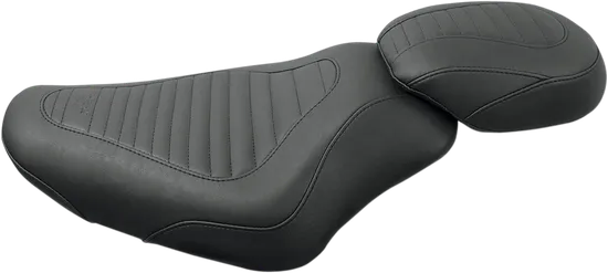 Mustang Black Tuck Roll Tripper Front Solo Driver Seat