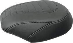 Mustang Black Tuck & Roll Tripper Rear Passenger Pillion Seat