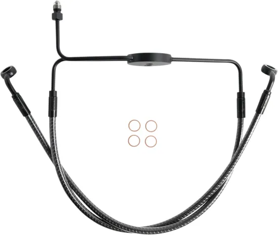 Magnum Designer Front Brake Line Kit Lower KARBONFIBR Non ABS