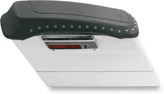 Mustang Black Studded Saddlebag Lid Protector Cover Pair