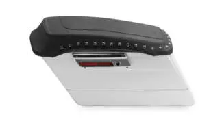 Mustang Black Studded Saddlebag Lid Protector Cover Pair