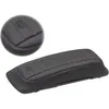 Mustang Black Vinyl Red Stitch Saddlebag Lid Covers