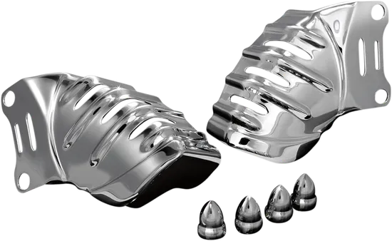 Kuryakyn Slotted Brembo Brake Caliper Covers Pair Chrome