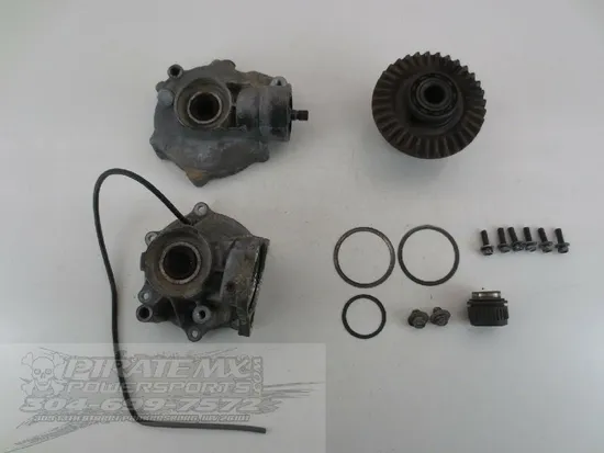 Front Diff Differential Ring Gear Pinion 08 Yamaha Grizzly 660 YFM660FGH 937A x