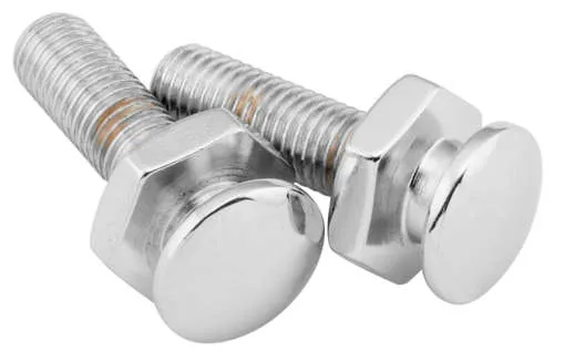 Mustang Chrome 5/16"-24 Solo Seat Mounting Bolt Pair