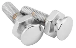 Mustang Chrome 5/16"-24 Solo Seat Mounting Bolt Pair