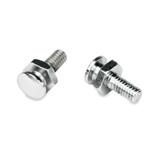 Mustang Chrome 5/16"-18 Solo Seat Mounting Bolt Pair 3