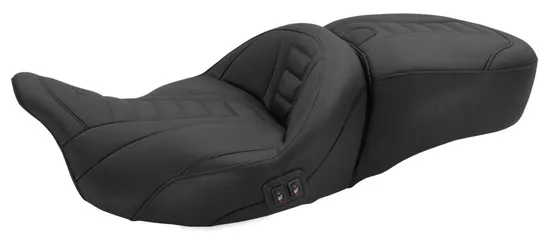 Mustang Black 2 Up Super Touring Deluxe Heated 1 Pc Seat