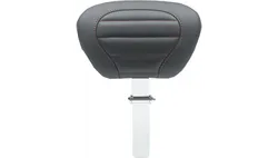 Mustang Black w Red Stitch Deluxe Touring Driver Backrest