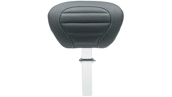 Mustang Black w Gray Stitch Deluxe Driver Backrest
