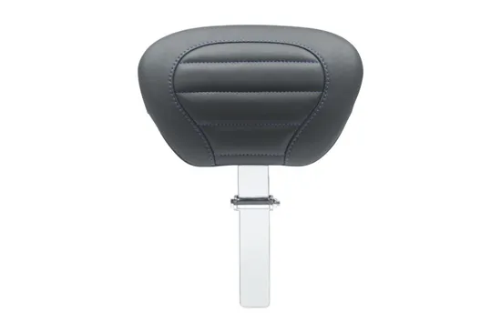Mustang Black w Sky Blue Stitch Deluxe Driver Backrest 2