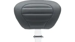 Mustang Black w Sky Blue Stitch Deluxe Driver Backrest