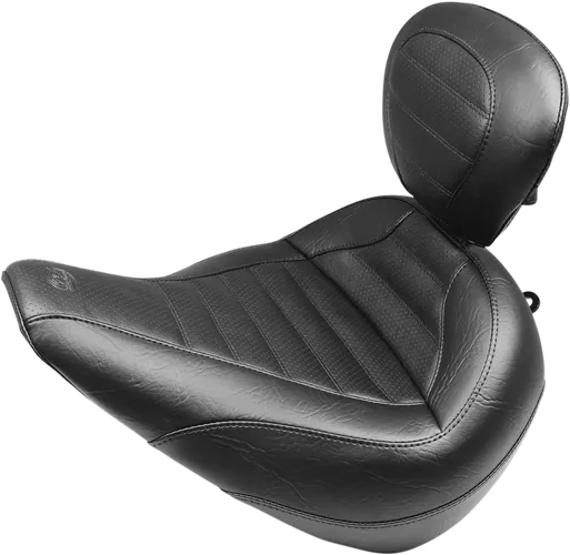 Mustang Tuck Roll Touring Solo Seat W Backrest
