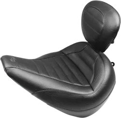 Mustang Tuck Roll Touring Solo Seat W Backrest