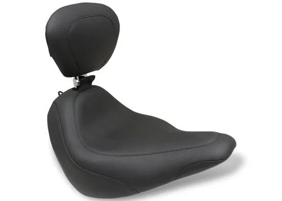 Mustang Black Wide Tripper Solo Driver Seat w Backrest