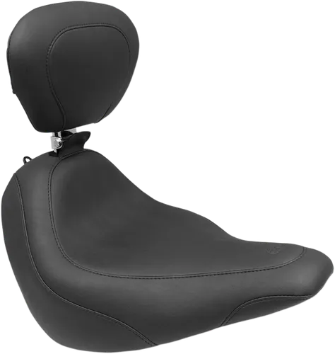 Mustang Black Wide Tripper Solo Driver Seat w Backrest