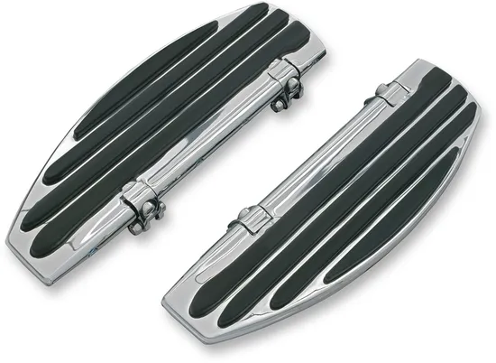 Kuryakyn Black Chrome ISO Driver Floorboards Set
