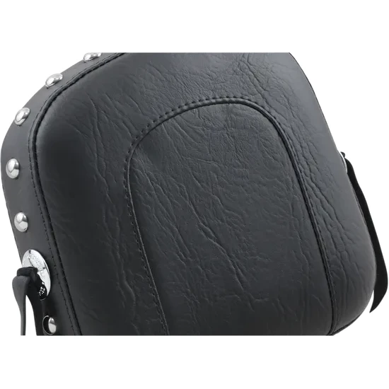 Mustang Black Studded Medallion Style Sissy Bar Pad 9.5" x 9" 3