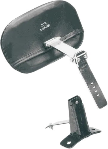 Mustang Black Driver Backrest Sissy Bar Pad Kit