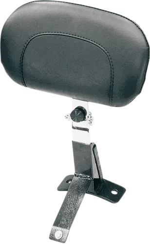 Mustang Black Driver Backrest Sissy Bar Pad Kit