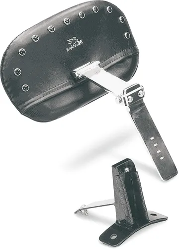 Mustang Black Pearl Studded Driver Backrest Sissy Bar Pad Kit