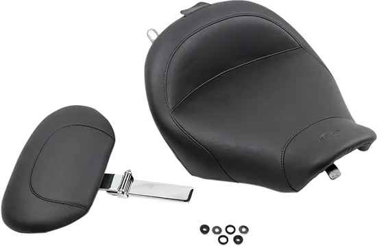 Mustang Black Standard Touring Solo Seat w Backrest