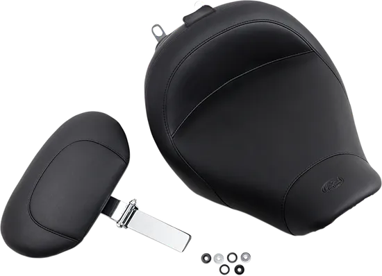 Mustang Black Standard Touring Solo Seat w Backrest
