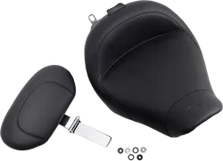 Mustang Black Standard Touring Solo Seat w Backrest