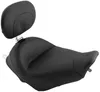 Mustang Black Standard Touring Solo Seat w Backrest