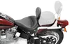 Mustang Black Studded Wide Touring Solo Driver Seat w Backrest