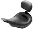 Mustang Black Standard Touring Solo Seat w Backrest 1