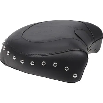Mustang Black Studded Wide Touring Passenger Seat