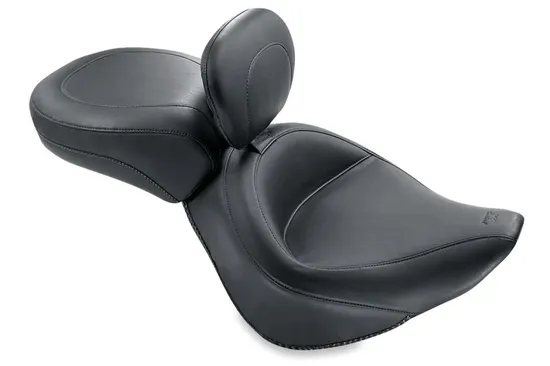 Mustang Black Wide Touring Recessed Passenger Seat