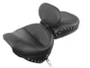 Mustang Black Studded Wide Touring 2pc Seat Backrest