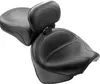 Mustang Black Vintage Wide Touring 2pc Seat w Backrest
