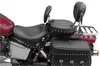 Mustang Black Studded Wide Touring 1pc Seat w Backrest