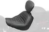 Mustang Black Trapizoid Max Profile Solo Touring Seat w Backrest