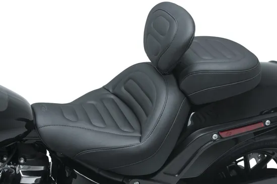 Mustang Black Trapizoid Max Profile Passenger Touring Seat